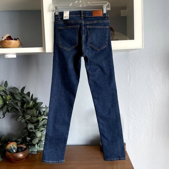 Zara Trafaluc Denim Collection Mid Rise Slim Regular Length - Picture 3 of 4